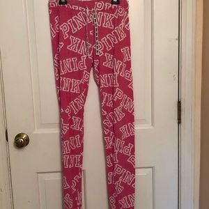 VS Pink Fuzzy Pants